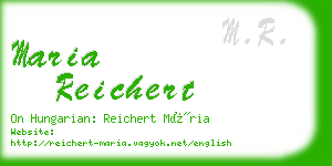 maria reichert business card